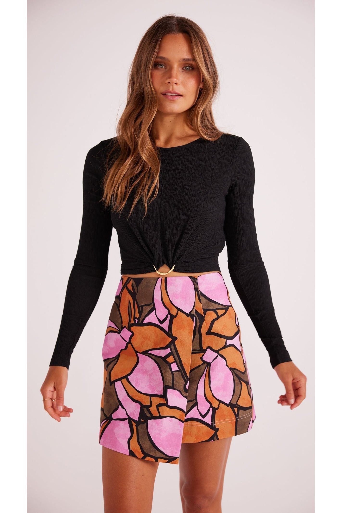 Buy online High Rise Printed Skater Skirt from Skirts & Shorts for Women by  N-gal for ₹529 at 62% off | 2024 Limeroad.com